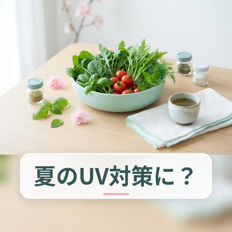 ナッツ・アボカド・かぼちゃなど緑黄色野菜や植物油を含む食事のイメージ