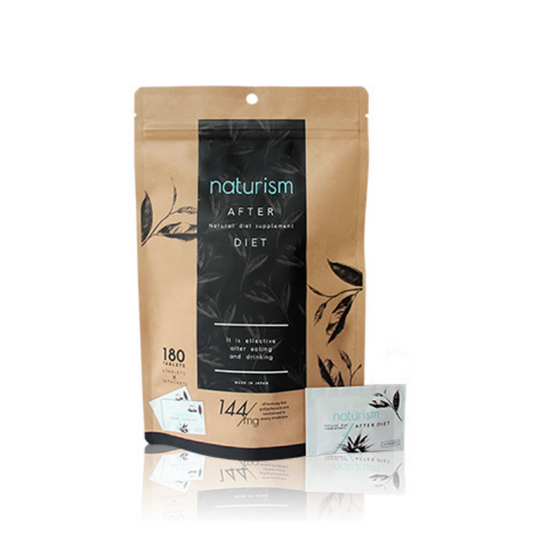 naturism Blue ダイエットサプリ 180粒(個包装6粒×30袋)パウチパッケージ正面|黒烏龍茶ポリフェノール配合の食事サポートサプリ