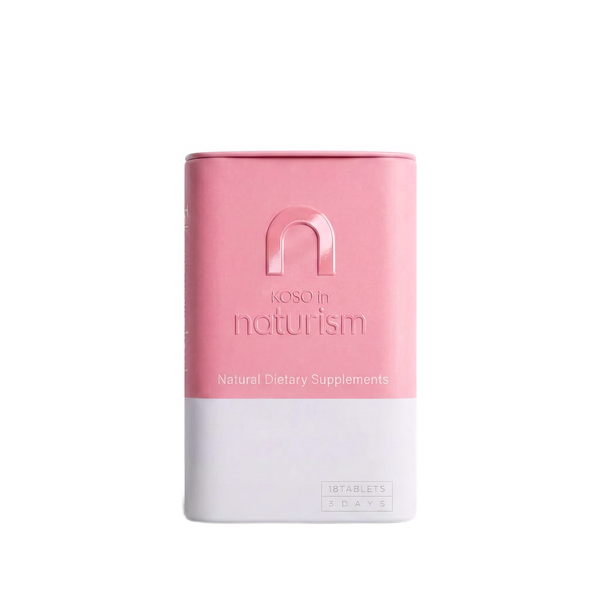 KOSO in naturism(Pink)18粒(3日分) 小型缶ケースつき