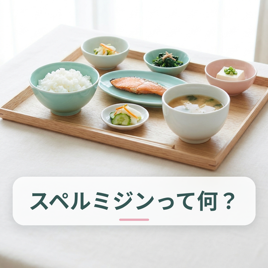 和食の定食と納豆など発酵食品