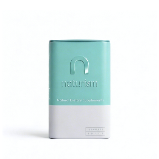 naturism Blue ダイエットサプリ 18粒（3日分）携帯用缶ケースつき｜旅先・出張に便利な食事サポートサプリ
