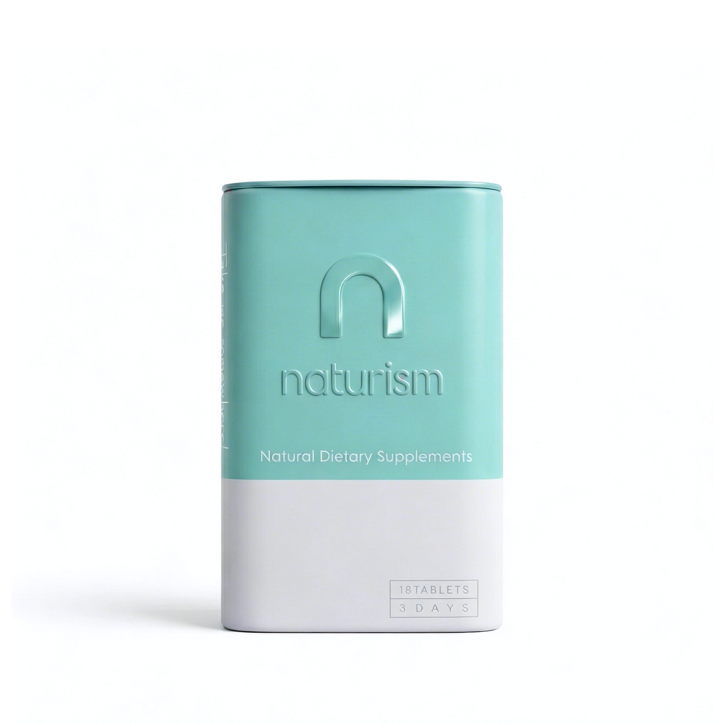 naturism Blue ダイエットサプリ 18粒（3日分）携帯用缶ケースつき｜旅先・出張に便利な食事サポートサプリ