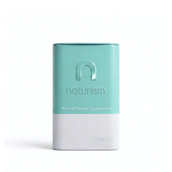 naturism Blue ダイエットサプリ 18粒（3日分）携帯用缶ケースつき｜旅先・出張に便利な食事サポートサプリ